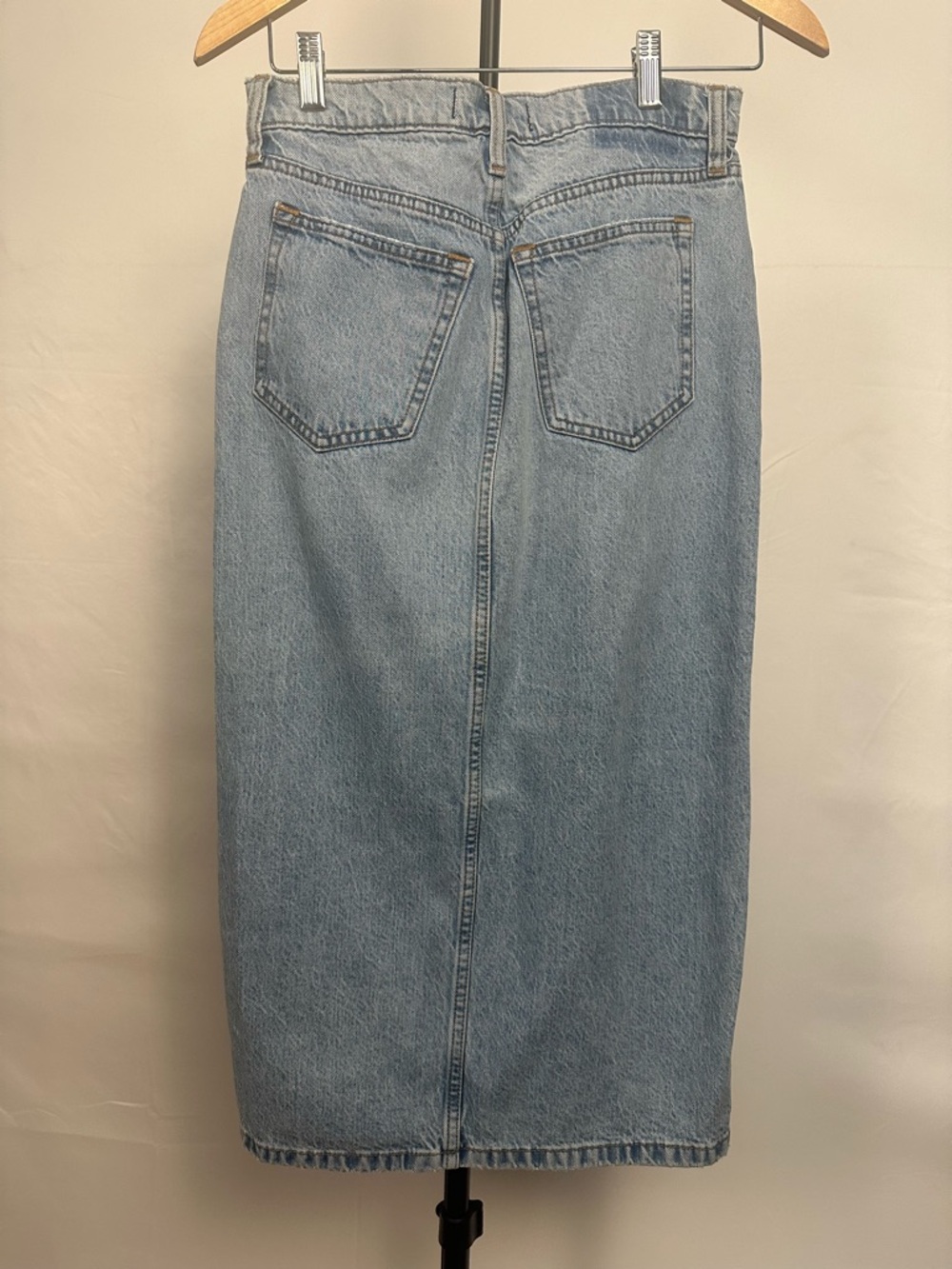 Abercrombie & Fitch Light Blue High-Rise Denim Waistband - Picture 3 of 7